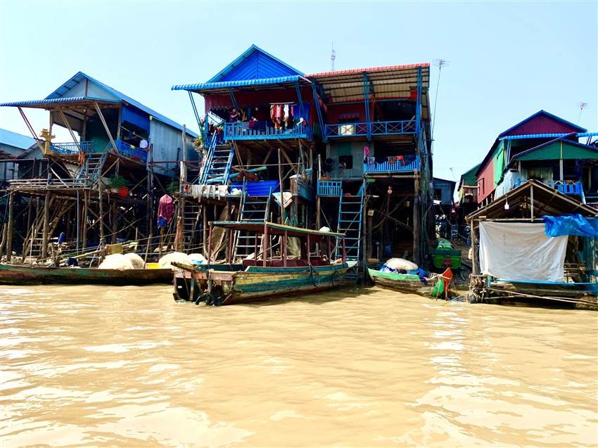 Một góc làng nổi Kampong Phluk 