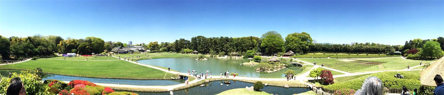 Panaroma vườn cảnh Okayama Korakuen. Photo Samgoshare