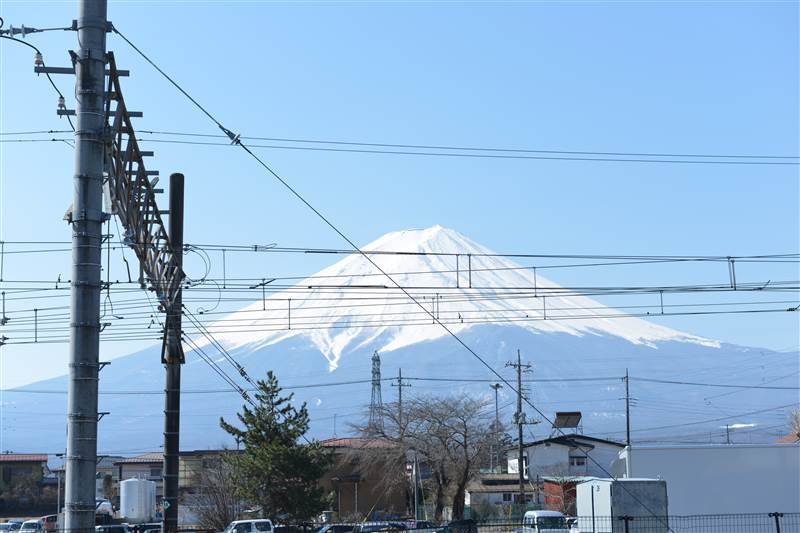 Núi Phú Sỹ nhìn từ nhà ga Kawaguchiko