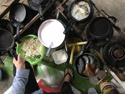 Bột bánh và khuôn đúc