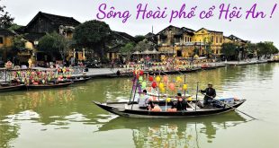 Lang thang bờ sông Hoài phố cổ Hội An. Photo Samgoshare