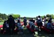 Tiệc trà tại sân vườn Korakuen ở Okayama. Photo Samgoshare